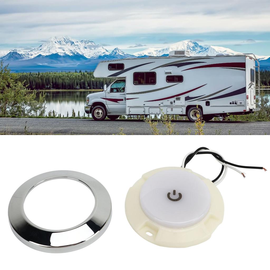 Автомобильный светильник для чтения 2,8 дюйма 24 В светодиодная подсветка с сенсорной кнопкой автомобильный интерьер для дома на колесах лодки фургона грузовика