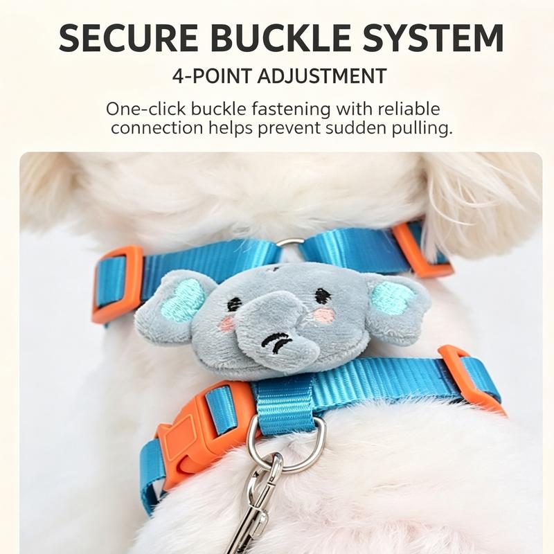 Small Puppy Harness and Leash Set Harnesses for Dogs Strap Dog Collar Tow Anti-escape Supplies Chest Breeds Accessories Vest Pet