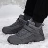 Outdoor Cotton Shoes Winter Piled Thickened Warm Non-slip Elderly Shoes Casual High-top Walking Shoes Anti-splashing Mother Shoes
