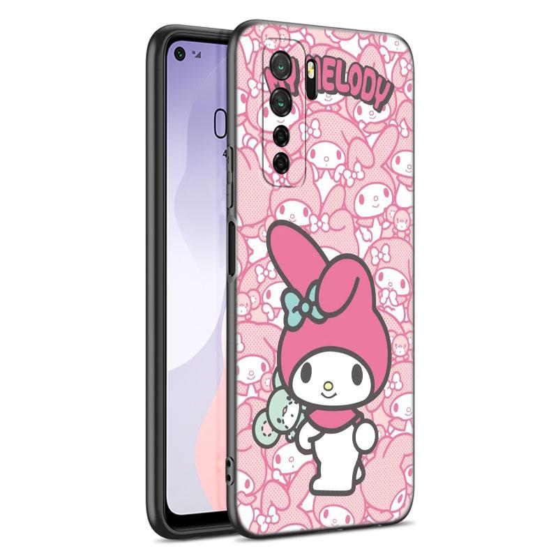 Милый черный силиконовый чехол My Melody для телефона Huawei Nova 8 9 10 SE 11 Ultra 12 Pro 7i 8i 11i 11E Y70 Plus Y60 Y61 Y71 Y90 Y91
