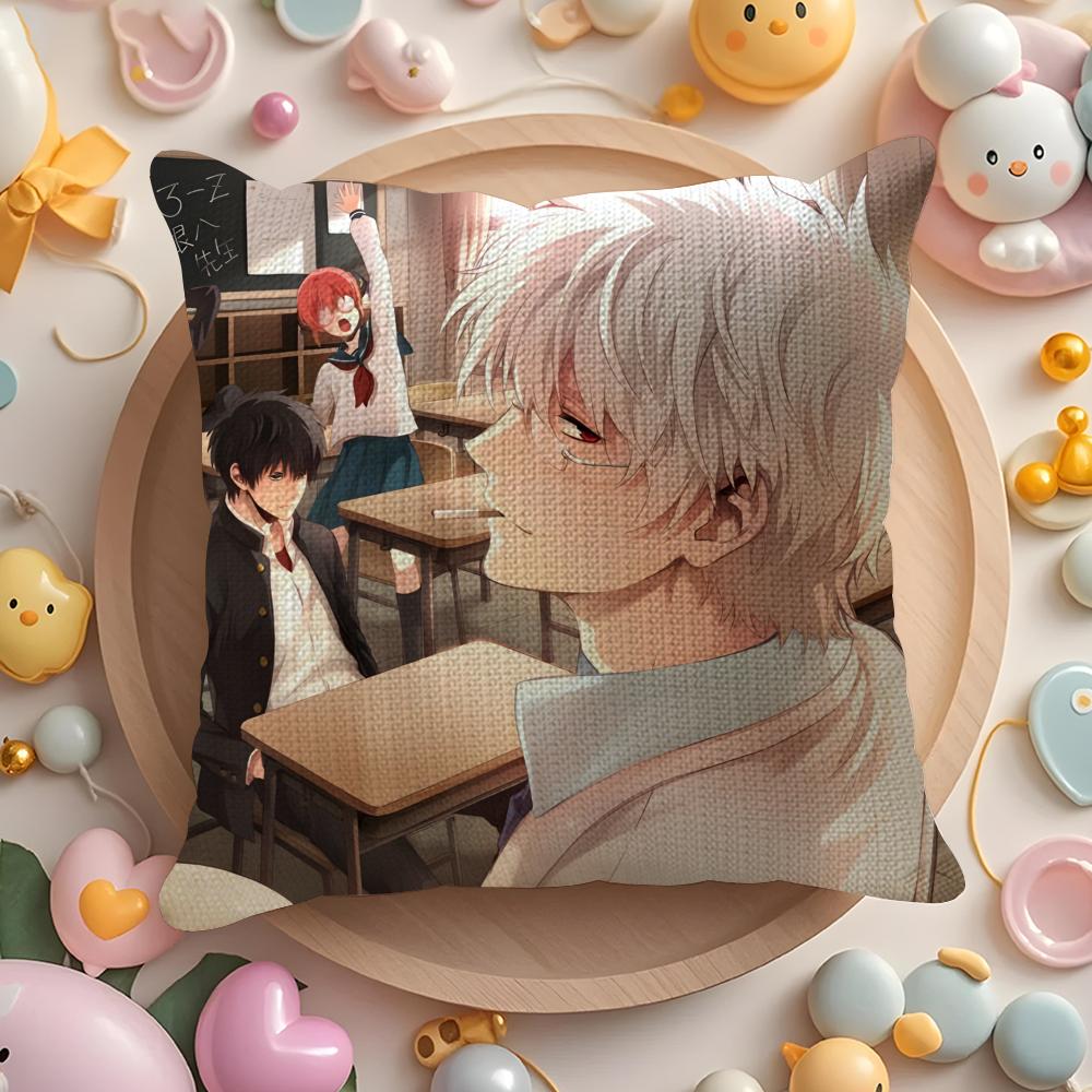 Научно-фантастические комиксы Gintama-Аниме Наволочка с принтом для гостиной, дивана, наволочка для подушки и декор для спальни