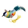 Chirping Bird Cat Toy Interactive Simulation Electric Bird Touch Activated Plush Bird Cat Teaser for Indoor Cats And Dogs
