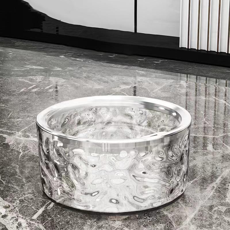 Мини-настольный мусорный бак с подсветкой, роскошная маленькая мусорная корзина, пластиковая мусорная корзина для ванной комнаты, спальни, офисные принадлежности, мусорные баки, домашний стол, мусорная корзина