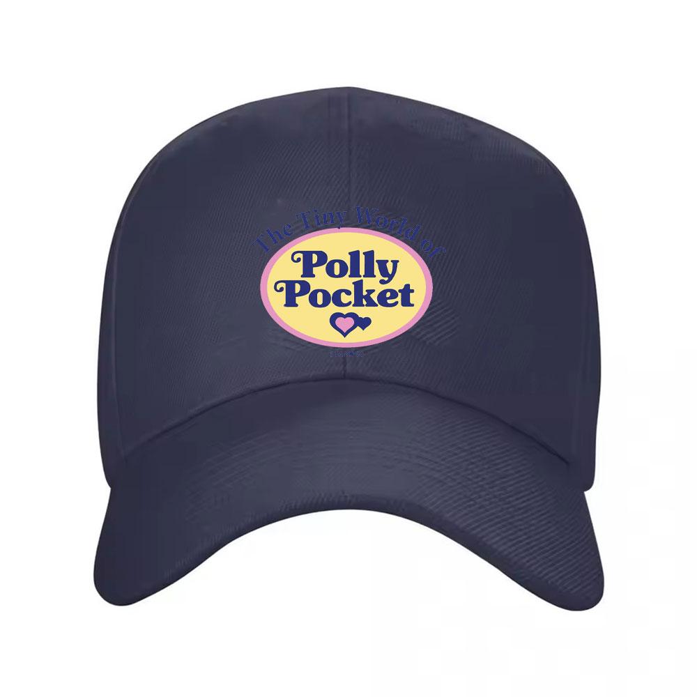 Vintage Polly Pocket Baseball Cap Running Hippie Y2k Funny Print Sun Hip Hop Hats Unisex Women Polyester Baseball Caps