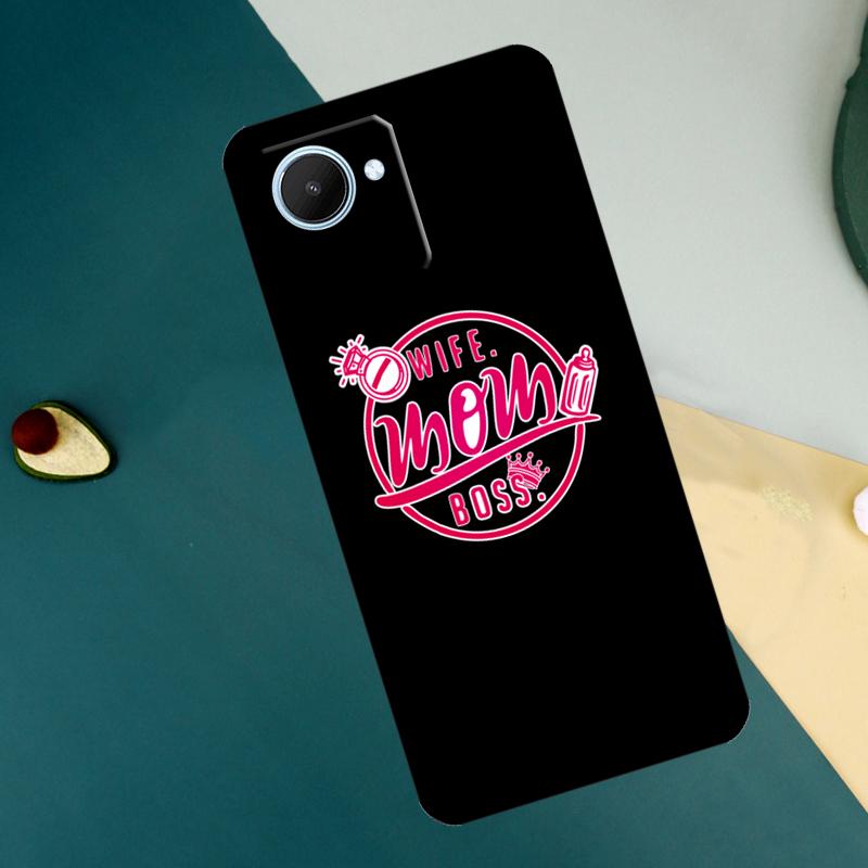 Wife Mom Boss For Realme C55 C71 C75 C67 C63 C51 C61 C53 C35 C65 11 12 13 14 15 Pro Plus GT6 GT7 Pro Case
