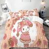 My Melody Серия Sanrio Комплект постельного белья Comforte Luxus 3 предмета 1 пододеяльник Изысканный подарок на день рождения 100% Полиэстер Домашний декор