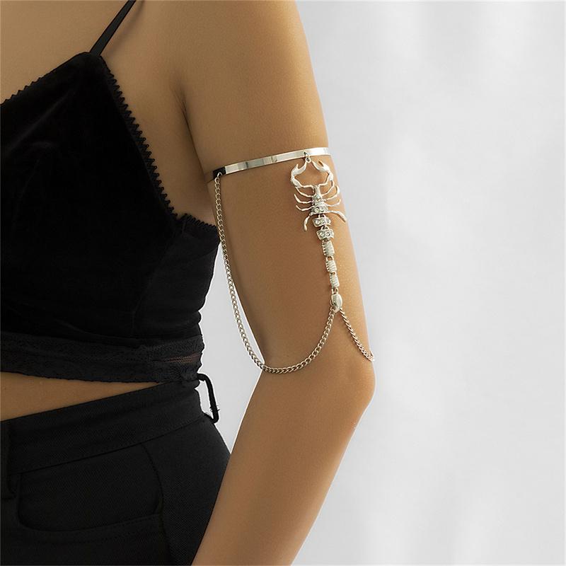 Браслет с кисточками в стиле панк-хип-хоп, женские и мужские готические браслеты со скорпионом