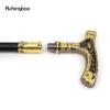 Gold Black Luxury Deer Handle Walking Cane Fashion Decorative Walking Stick Gentleman Elegant Cosplay Cane Knob Crosier 90cm