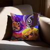 Чехол для подушки Splatoon Аниме Чехол от пылевых клещей Невидимая молния Шелковистый короткий плюш Чехол для диванной подушки