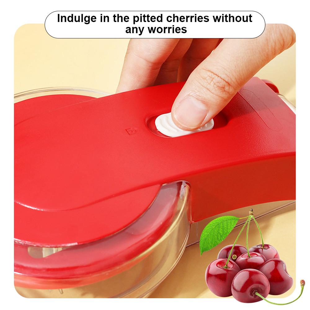 Инструмент для удаления косточек Cherry Pitter, портативный инструмент для удаления косточек с шестью отверстиями и замком