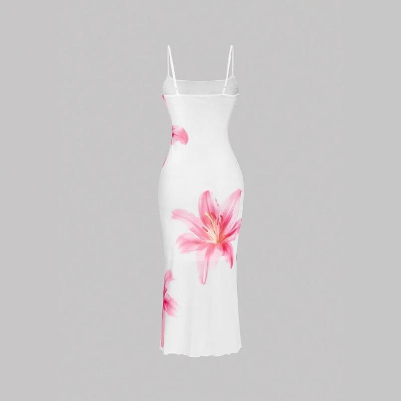 Летнее сексуальное облегающее платье-сарафан с цветочным принтом, с сумкой на подтяжках, в пляжном стиле, облегающее и милое