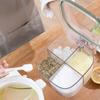 4/5 Grids Integration Salt Seasoning Box Transparent Lid Seasoning Bottle Kitchen Household Condiments Storage Container Jar