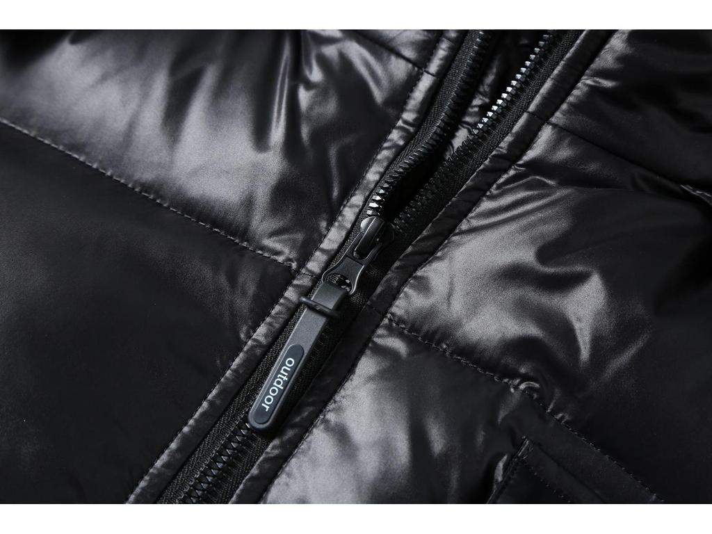 Мужская модная блестящая зимняя пуховая куртка