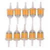 10/20pcs Universal Inline Gas/Fuel Filter 6MM-8MM 1/4" Fuel Pipe Inline Fuel Filter For Lawnmower Motorcycle Small Engine