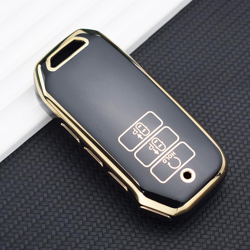 Золотой чехол для ключей из ТПУ с 7 кнопками для Kia 2022 Sportage 2023 Niro Hybrid 2021 Sorento 2021 2022 MQ4 2022 EV6 GT-Line K8 V6