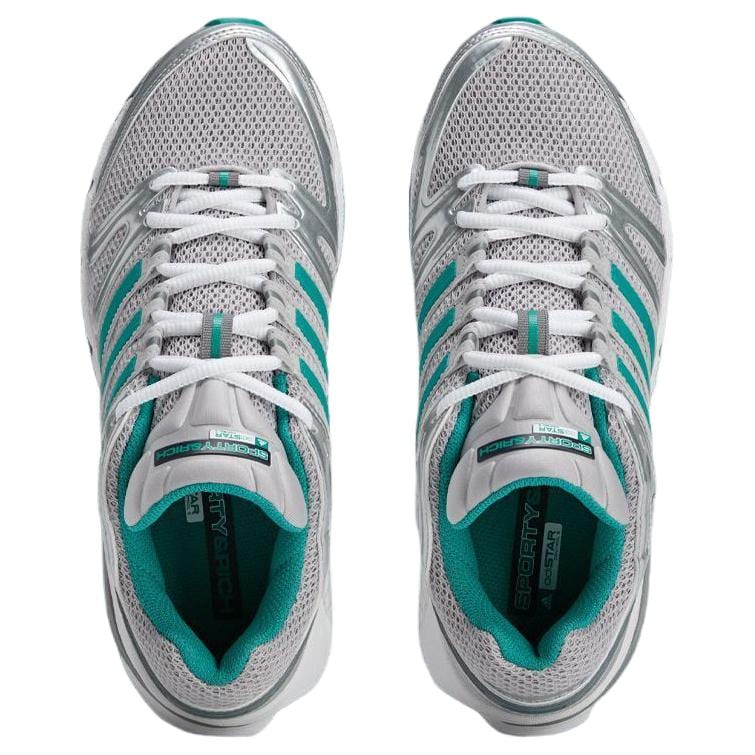 adidas X SPORTY & RICH Adistar Control 5 Беговые кроссовки Унисекс Серебристо-зеленые IH9708