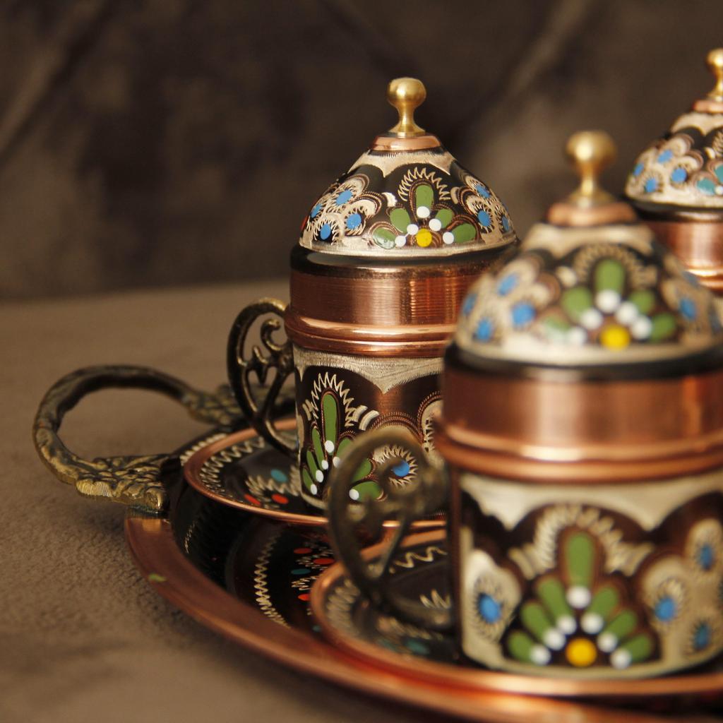 Турецкий кофейный сервиз, турецкий медный кофейный сервиз ручной работы, чашка эспрессо, медный кофейный сервиз, традиционный османский кофейный сервиз, арабский кофейный сервиз