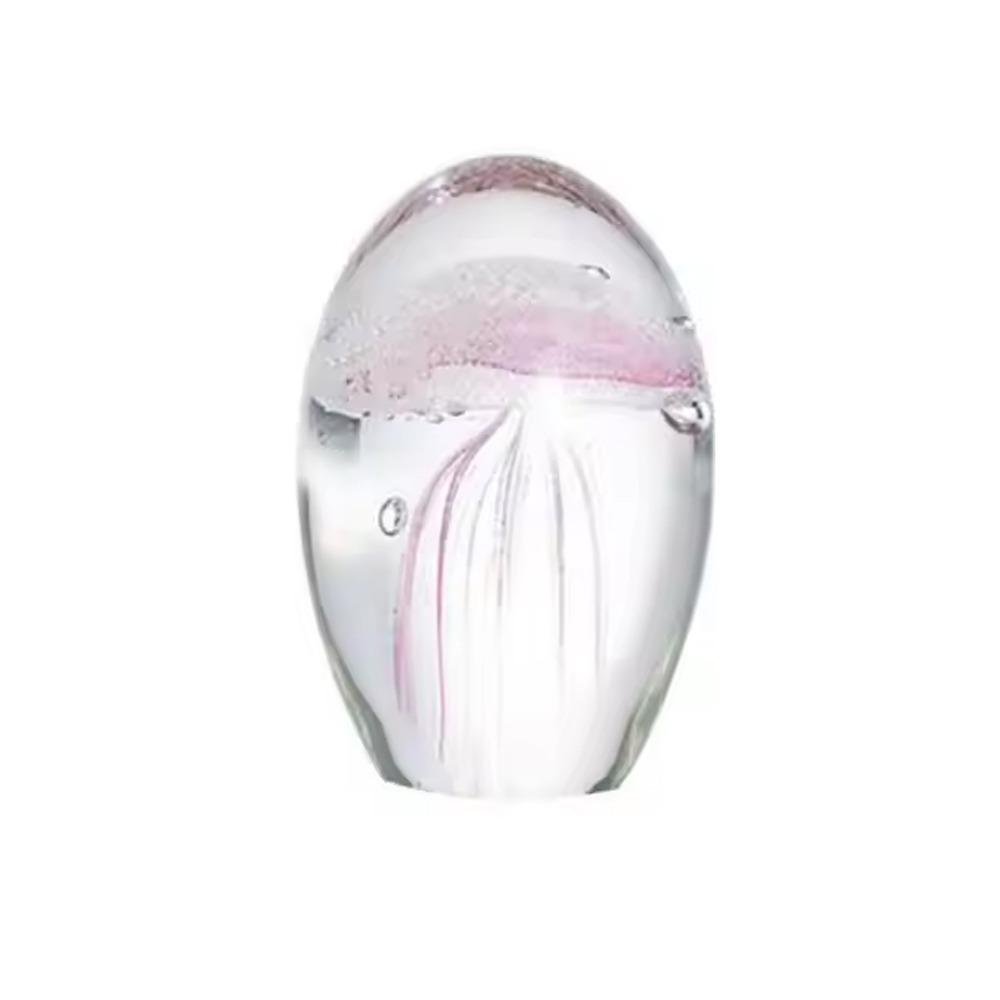 Mini Crystal Jellyfish Figurines Glass Craft Desktop Jellyfish Ornament  Table Decoration