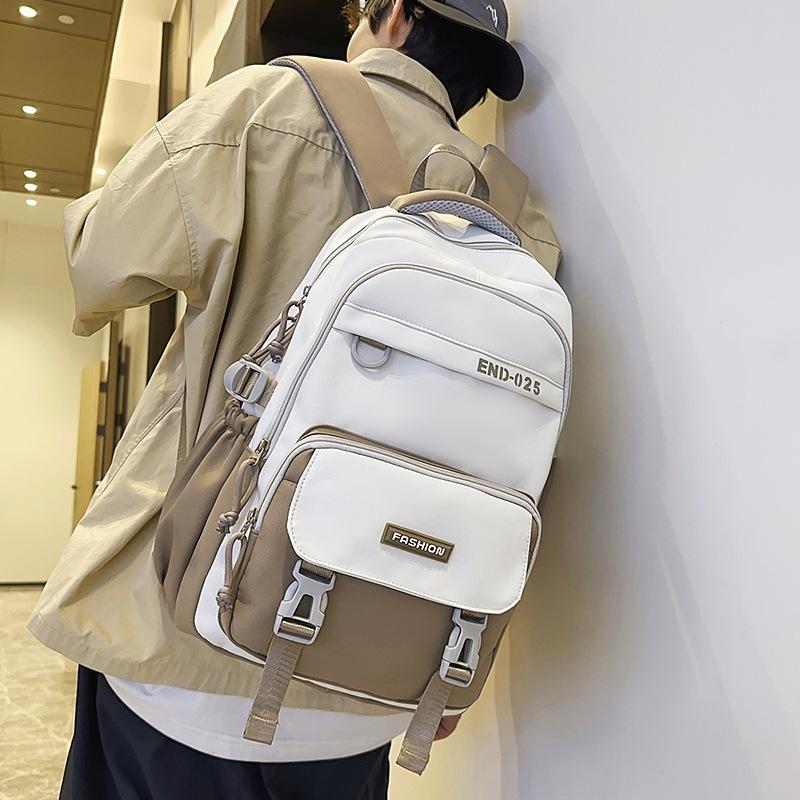 Школьная сумка matching schoolbag 1011 новая для средней и старшей школы, большой вместимости, повседневный рюкзак, износостойкий, практичный, мужской и женский рюкзак