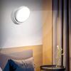 New Motion Sensor Night Light, 360° Rotating LED Night Light Cabinet Light Portable Battery Night Light, Cool White