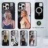 Чехол для телефона Дженнифер Лоуренс для iPhone 17, 16, 15, 14, 13, 12, 11 Plus, Pro, магнитный с Magsafe, беспроводная зарядка