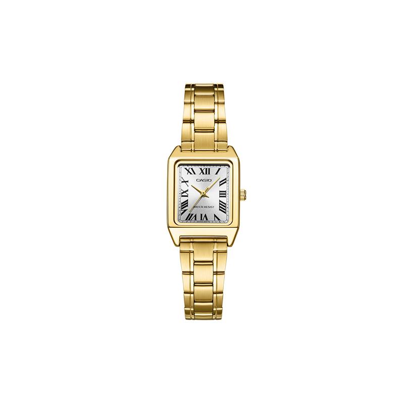 Casio Серия STANDARD Модный Деловая Простой Элегантный Классический Стрелки Римская шкала Водонепроницаемый Кварцевый механизм Стальной ремешок LTP-V007G-9B