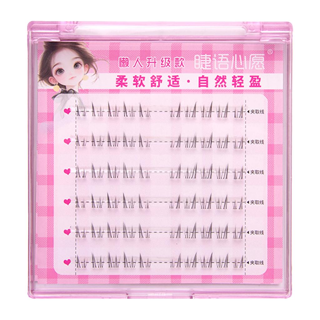 Woman Natural Bottom Eyelashes DIY Wispy Under False Lashes for Daily Party Traveling Makeup