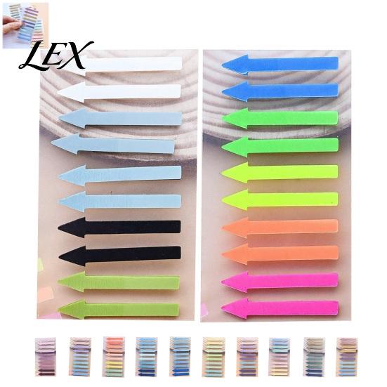 Adhesive Page Markers Arrow Index Tab Stickers, Translucent PET Markers, Color Coded Stickers Colorful Sticky Flags for Organizing Book And