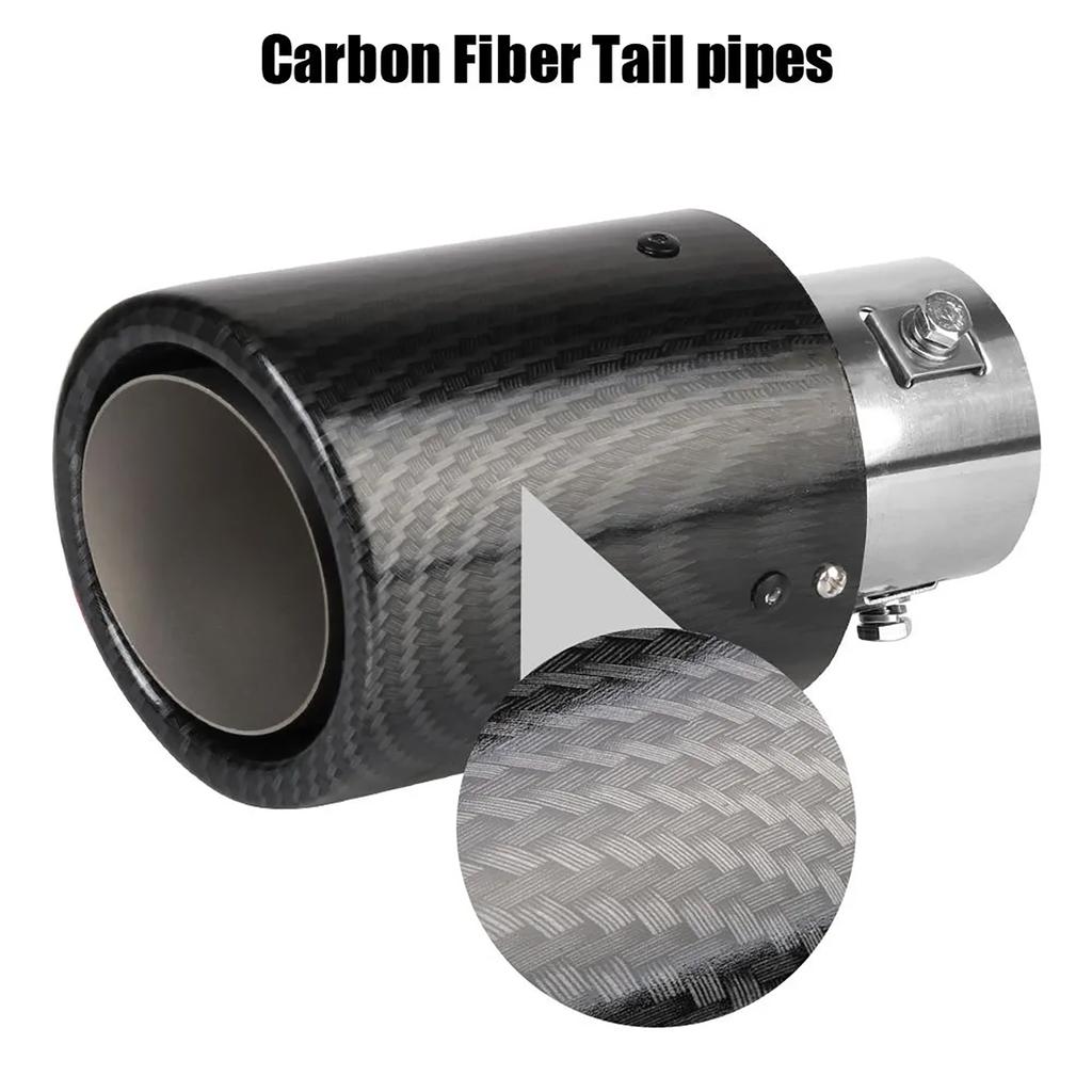Retrofitting Car Accessories: Universal Exhaust Pipe, Carbon Fiber LED Emitting Tailpipe, Automotive Tailpipe, Flame Spraying Tailpipe