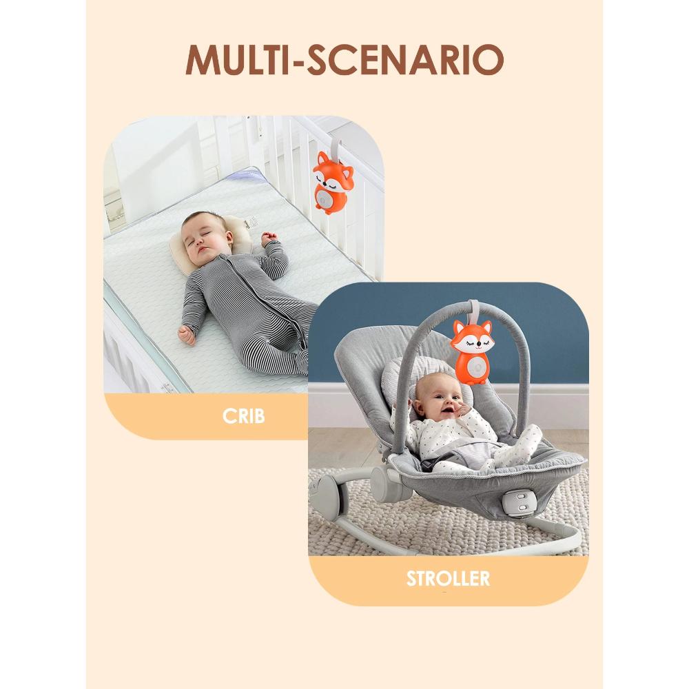 1pc Baby White Noise Soother Machine with 5 Soothing Sounds Music Timer for Newborn Toddler Sleep Aid Stroller Home Use