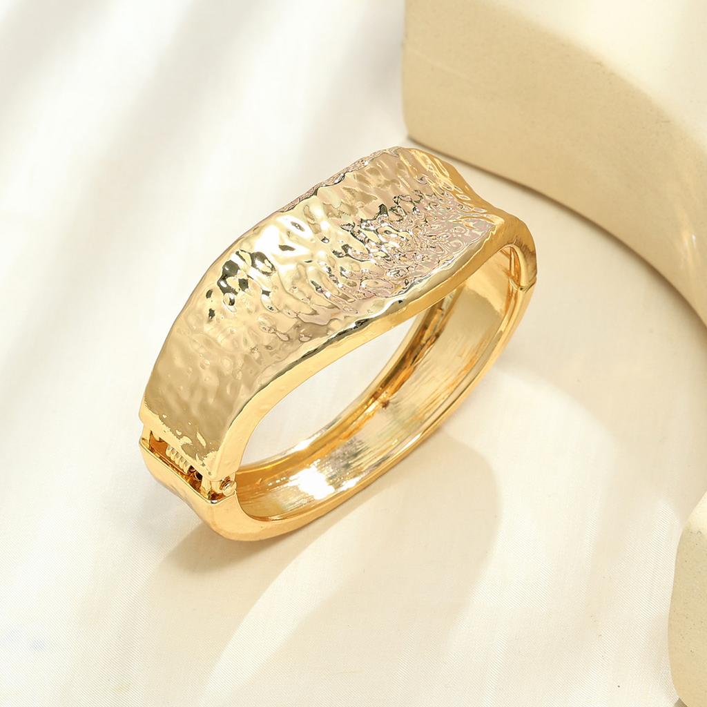 Браслет INS Минималистичный Неправильная Волна Ювелирные Изделия Металлический Глянцевый Браслет Женские Ювелирные Изделия