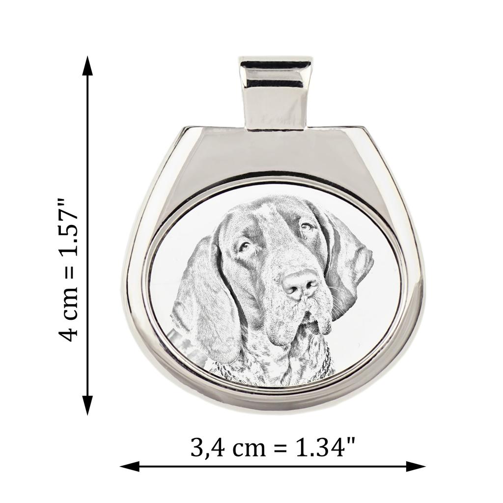 Italian Pointing Dog, Bracco Italiano – Dog necklace, personalized pendant with a photo | Art-Dog