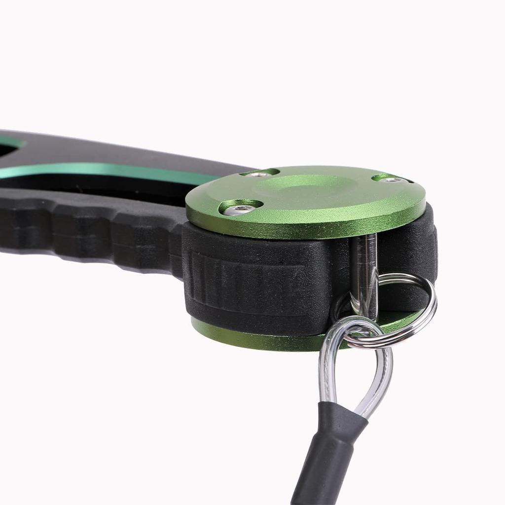 Contyu Fish Aluminum Sea Bass Fishing Grip Grip, Lightweight, Rust-Resistant Alloy, 25cm, 142g, (25cm, Red)