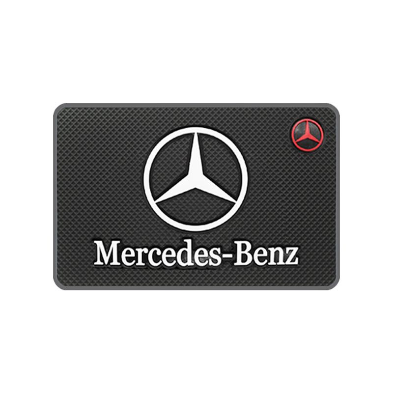 CRA1 Car Coasters Water Cup Slots Non-Slip Mat For Mercedes Benz W203 W205 W204 W221 W222 W212 W210 W211 Anti-skid Coaster Accessory