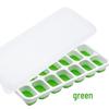 14-Grid Silicone Ice Cube Tray with Soft Bottom and Lid for Easy Release