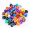 10PCS Acrylic D20 Polyhedral Dice Math Teaching Supplies Learning Resources Toys Party Favors for Kids Boys Girls
