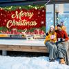 Large Merry Christmas Banner - 72x44 Inch Christmas Backdrop for Parties, Gatherings, Photo Shoots & Holiday Decor