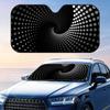 Modern Circle Line Sun Visor Reusable Aluminum Foil Windshield UV Protection Heat Insulation Cover Sun Visor Shade