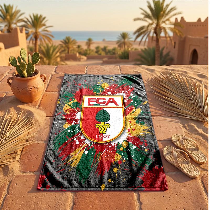 FC Augsburg FC Print Microfiber Beach Towel Quick Dry Absorbent Large Towel For Beach Swimming Travel