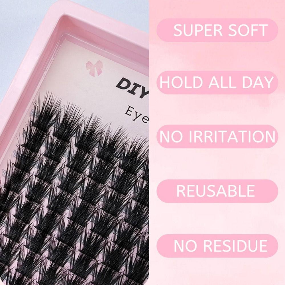 144 шт. отдельных пучков ресниц сегментированных набор для самостоятельного наращивания ресниц для ежедневной вечеринки и праздничной сцены