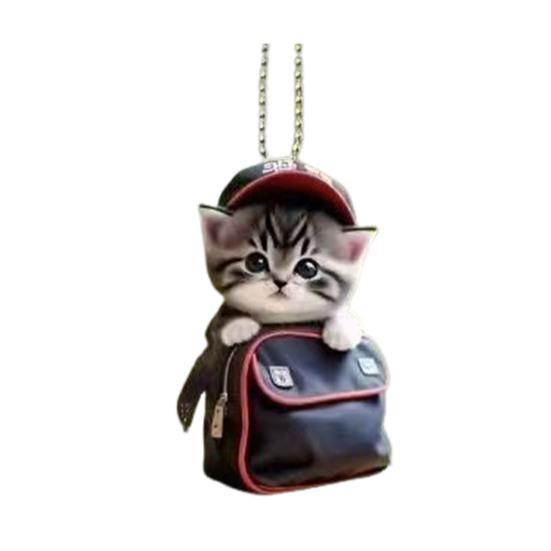 Подвеска для автомобиля Легкая Портативная Дизайн кошки собаки Подвеска для подвешивания 2D Акриловый Шарм Брелок Ключи