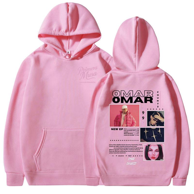 Omar Courtz Primera Musa Album Tour Merch Hoodies Men's Women Fashion Hooded Sweatshirts Hip Hop Oversized Pullovers Streetwear