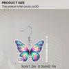 2D Плоские Акриловые Женские Цветные Серьги-Бабочки, подходящие в качестве праздничных подарков, подарков на день рождения и украшений для вечеринок для женщин.