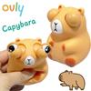Ovly Мягкая игрушка для снятия стресса, игрушечная капибара с выпученными глазами, сжимаемая игрушка для снятия тревожности, милые кавайные игрушки для снятия стресса в виде животных, детский подарок