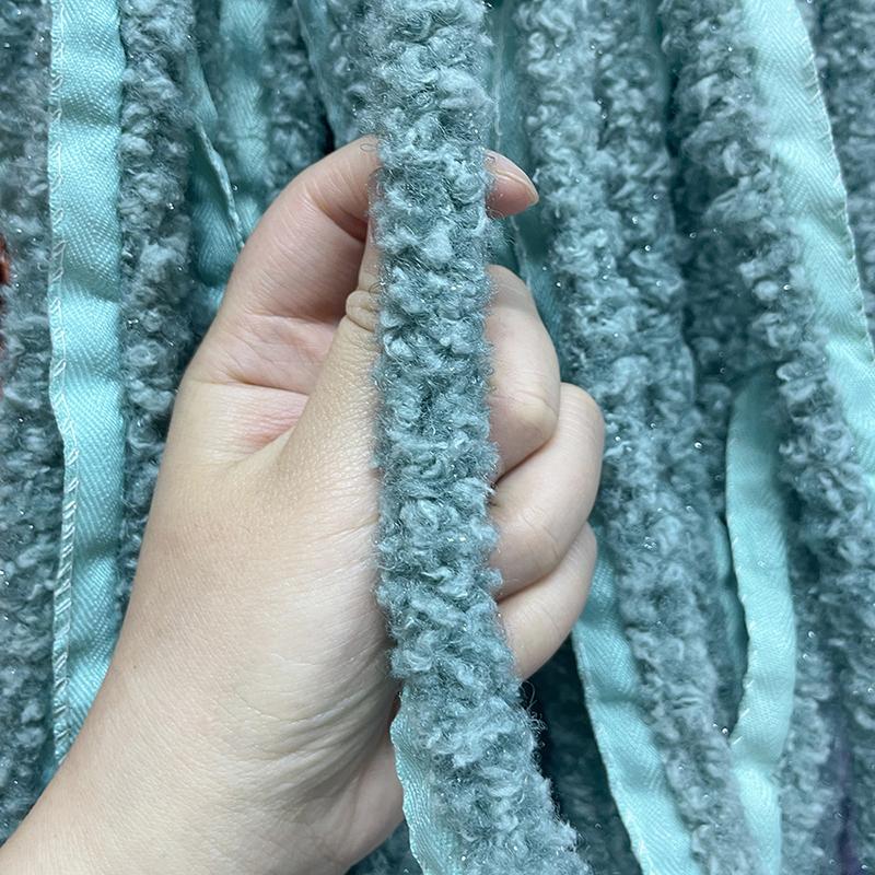 1 м DIY костюм ремесла искусственная отделка из овечьей шерсти аксессуары для одежды блестящая яркая шелковая отделка