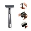 Double-Blade Safety Razor Old-Fashioned Metal Half Guard Blade Design for Men's Body Alloy Old-fashioned Injetcor Razor