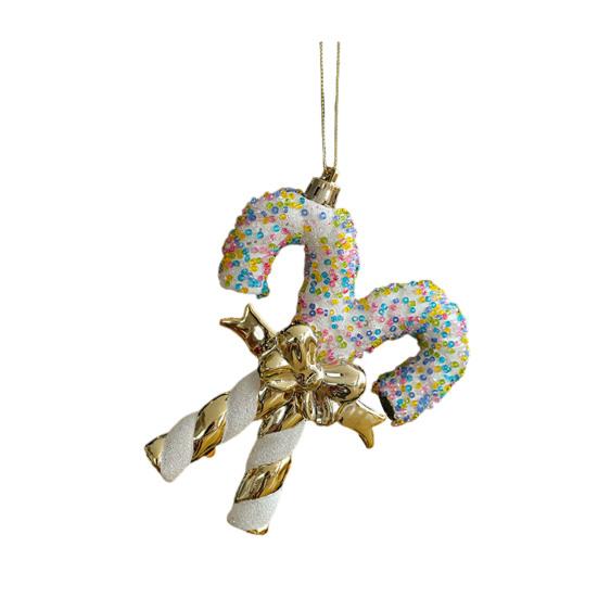 Рождественское подвесное украшение Блестящий ангел Санта-Клаус Орнамент Легкое рождественское украшение с петлей для подвешивания для украшения рождественской елки, двери, каминной полки