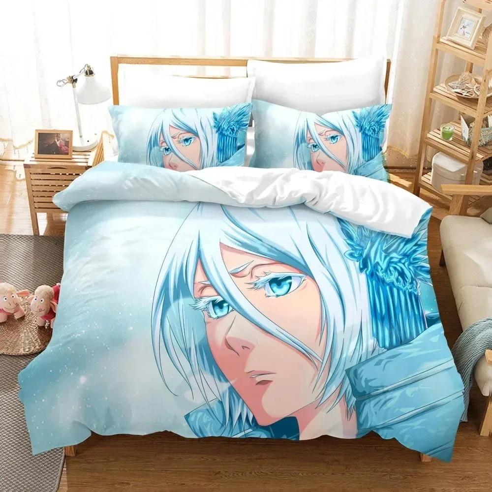 Anime Bleach Toushirou Ichigo Duvet Cover Pillowcase Bedding Collection Double Twin Full Queen King Adult Kids Bedclothes Quilt Cover