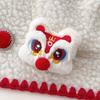 Chinese New Year Headwear Plush Lion Doll Brooch Hanfu Hair Clip Embroidery Lion Dance Hair Rope Cloth Tang Suit Hair Clip