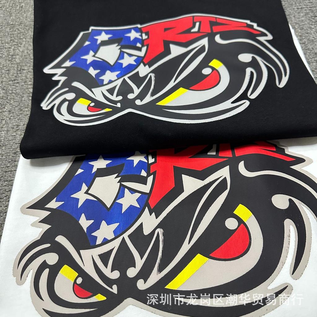 24SS Cross-border European and American trendy brand Corteiz Alcatraz eye pattern printed short-sleeved T-shirt men's and women's loose summer